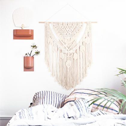 Handmade Woven Colour Tapestry Macrame Wall..