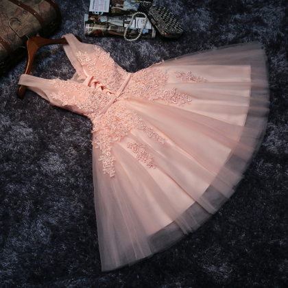 Pink Short Homecoming Dress
