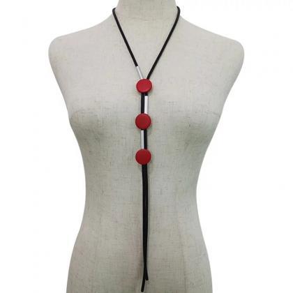 Round Button Matching Necklace For ..