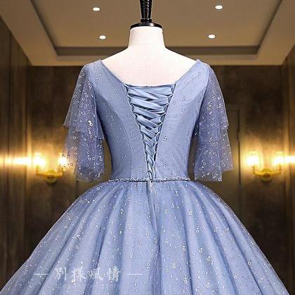 Dirty Blue Pageant Dress