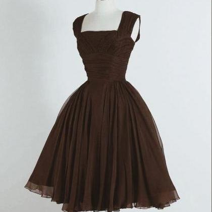 Brown Vintage Party Dress on Luulla
