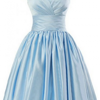 Short Blue Vintage Party Dress