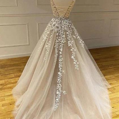 Rustic Designer Long Prom Dress