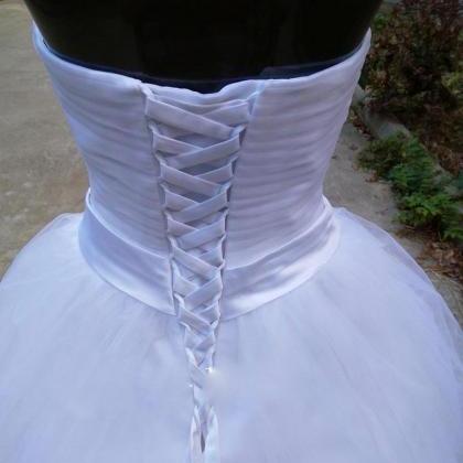 Princess Sleeveless Simple Wedding Dress