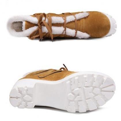 Platform Winter Ankle Boots Shoes