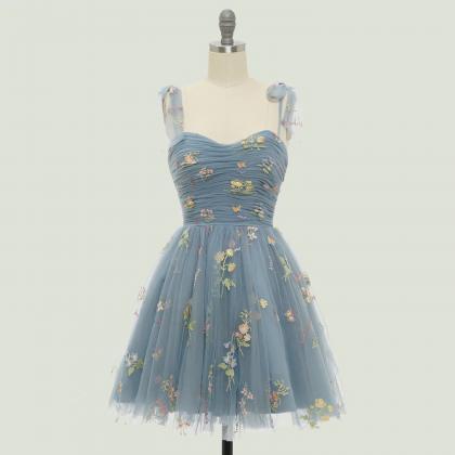 Floral Corset Short Party Dress