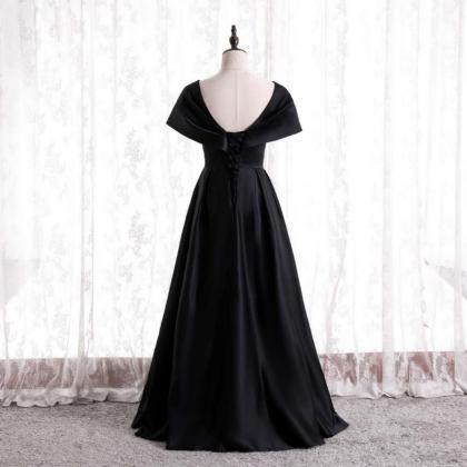 Black Simple Formal Dress