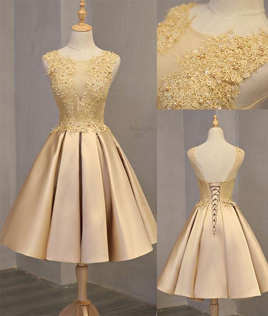 Gold Homecoming Dress Birthday Party