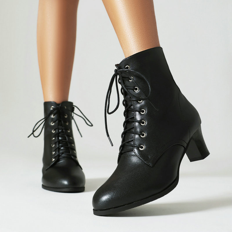 Women Classic Lace Up Ankle Boots