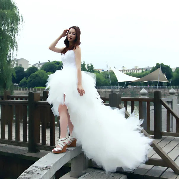 White feather wedding dress 2025