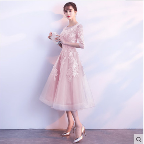 Lace Embellished A-Line Dress main image 0