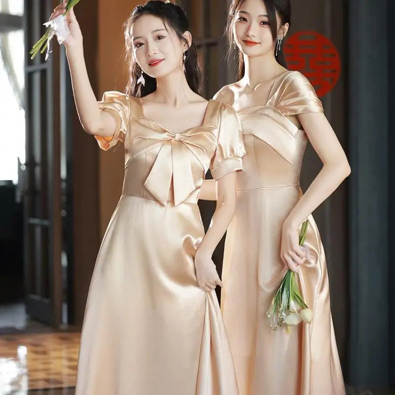 Satin bridesmaid dresses 2017 discount