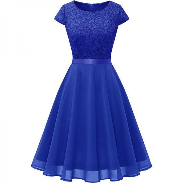 Royal Blue Short Hoco Party Dress