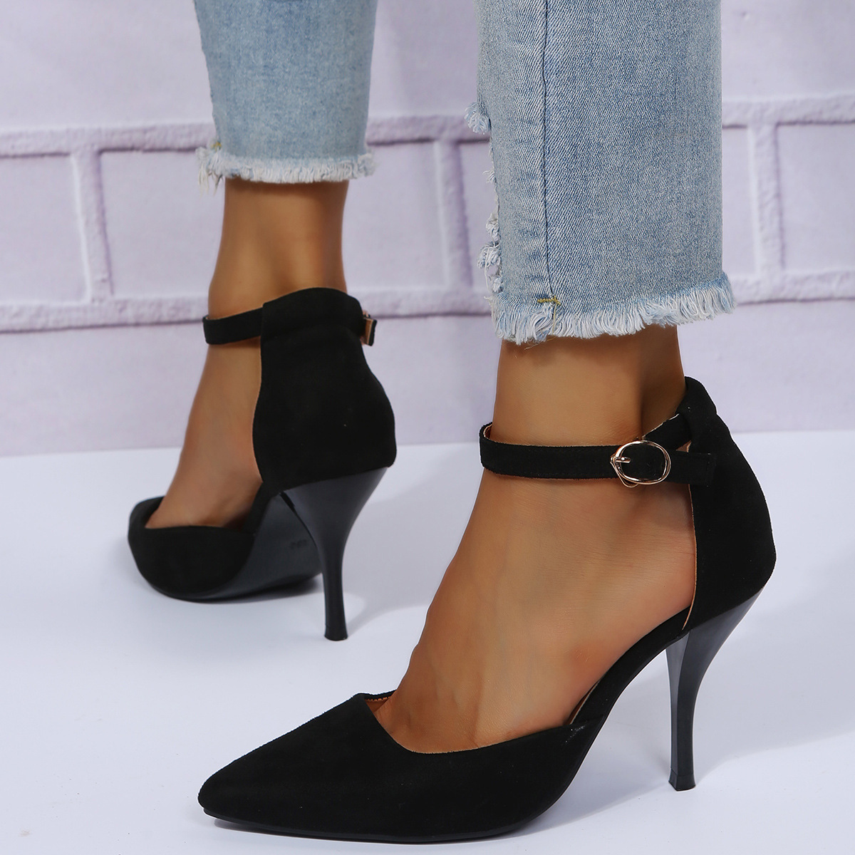 Ankle Strap Kitten Heeled Women Shoes on Luulla