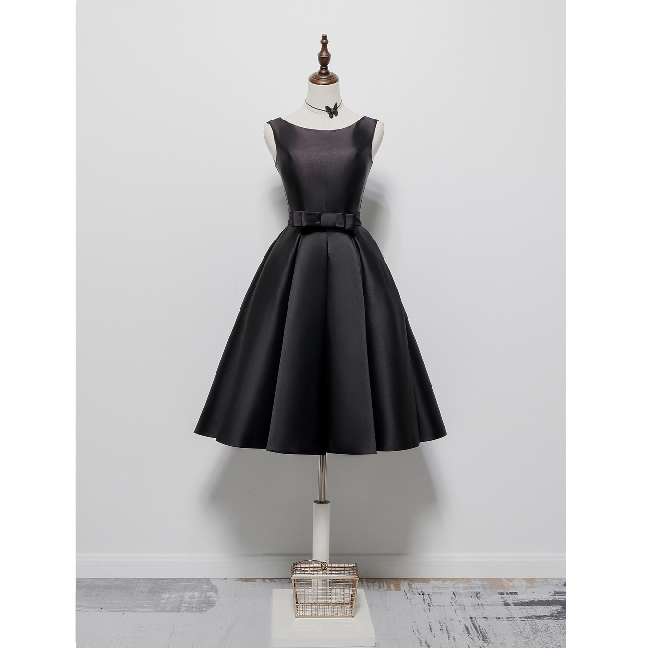 Knee Length Black Short Party Dress Women on Luulla