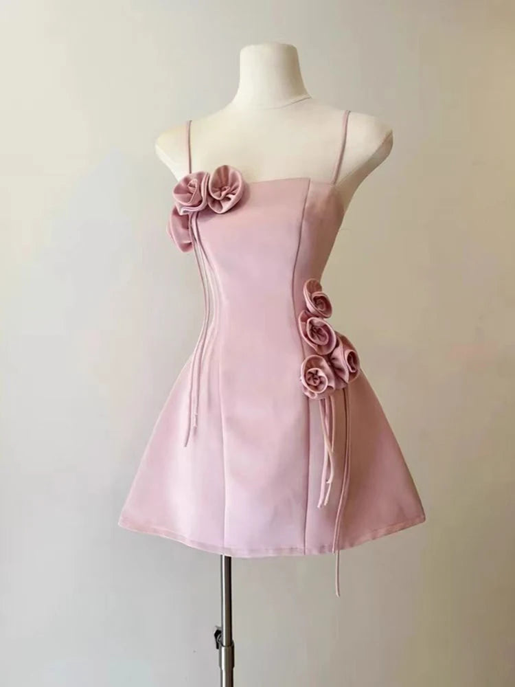 Inspire Collared Dress in Pink Blossom